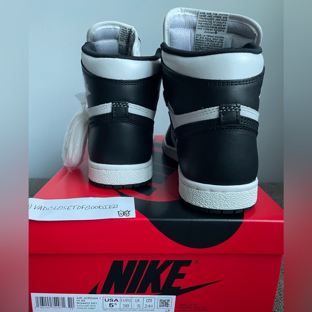 Jordan 1 Retro High 85 “Black White” - Picture 4 of 7